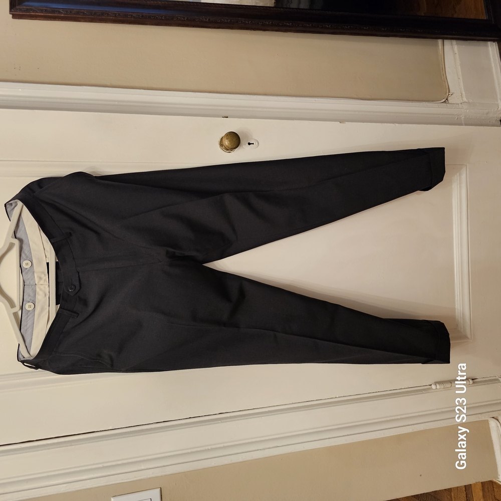 Luciano Barbera Black Dress Pants Sleek Tapered Fit